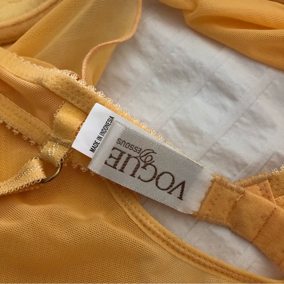 Vogue Dessous lettuce hem floral embroidery babydoll. - Picture 9 of 9